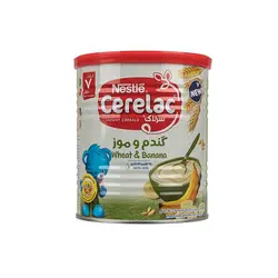 سرلاک گندم و موز به همراه شیر نستله از پایان 7 ماهگی 400 گرم