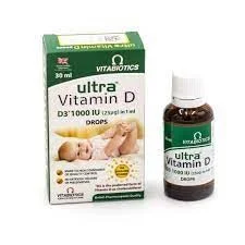 قطره خوراکی اولترا ویتامین D3 ویتابیوتیکس حجم 30 میلی لیتر