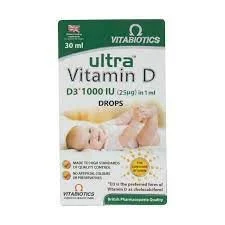قطره خوراکی اولترا ویتامین D3 ویتابیوتیکس حجم 30 میلی لیتر