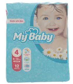 پوشک مای بیبی سایز 4 بسته 12 عددی