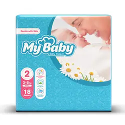 پوشک مای بیبی سایز 2 بسته 18 عددی