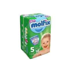 پوشک مولفیکس سایز 5 بسته 10 عددی