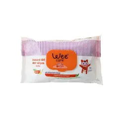 دستمال مرطوب کودک وی کر حاوی روغن بادام بسته 72 عددی
