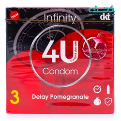 کاندوم تأخیری انار اینفینیتی 3 عددی 4U
