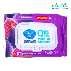 دستمال مرطوب پاک کننده آرایش ایج فایتر کیوتن پلاس دافی