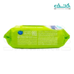 دستمال مرطوب پاک کننده کودک حاوی ویتامین A و E دافی