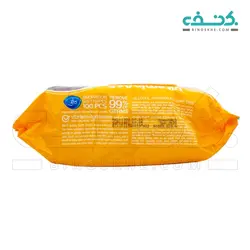 دستمال مرطوب پاک کننده کودک حاوی ویتامین A و E دافی