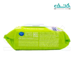 دستمال مرطوب پاک کننده کودک حاوی ویتامین A و E دافی