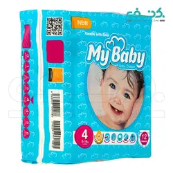پوشک سری مهربان با پوست سایز 4 بسته 12 عددی مای بیبی