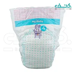 پوشک سری مهربان با پوست سایز 4 بسته 12 عددی مای بیبی