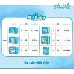 پوشک سری مهربان با پوست سایز 5 بسته 10 عددی مای بیبی