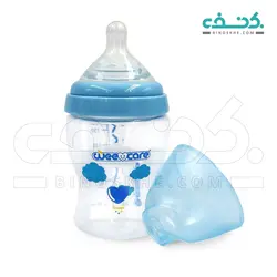 شیشه شیر پروپیلن دهانه عریض 0-6 ماه مام سنس وی کر(180 میل)
