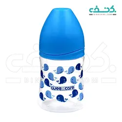 شیشه شیر پروپیلن دهانه عریض مدل مام مخصوص 0 تا 6 ماه تاچ وی کر