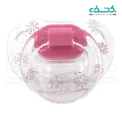 پستانک ارتودنسی شفاف چاپدار Happy وی کر