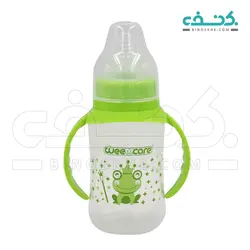 شیشه شیر دسته دار پلی پروپیلن دهانه استاندارد مناسب 0 تا 6 ماه وی کر