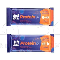 پروتئین بار با طعم زردآلو و آلو با روکش کاکائو تلخ کیتاریچ