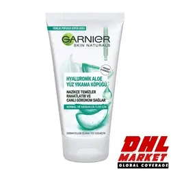 فوم شستشوی روزانه آبرسان گارنیه Garnier حاوی عصاره آلوئه ورا حجم 150 میل | فروشگاه اینترنتی DHLmarket / فروشگاه بین المللی دی اج ال مارکت www.dhlmarket.ir / پشتیبانی : 09360003986 دفتر مرکزی : 02188802013