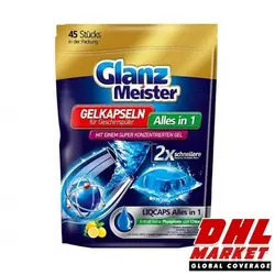 قرص ظرفشویی Glanz Meister ژلی آلمانی 45 عددی اسانس لیمو | فروشگاه اینترنتی DHLmarket / فروشگاه بین المللی دی اج ال مارکت www.dhlmarket.ir / پشتیبانی : 09360003986 دفتر مرکزی : 02188802013