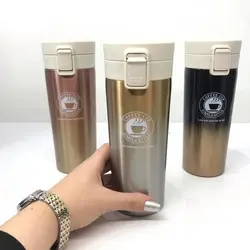 ماگ سفری دو رنگ طرح Coffee Cup