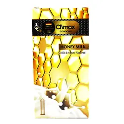 کاندوم هانی میلک(شیر و عسل)12 عددی کلایمکس Climax Honey Milk