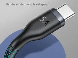 کابل سوپر شارژ دوکاره بیسوس مدل Cafule Series One-for-two Data Cable USB to C+ Watch Charging Dock CA1T2-G1 با قابلیت شارژ ساعت هوشمند هوآوی