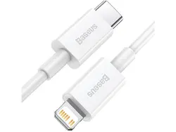 کابل فست شارژ Type-C به Lightning بیسوس مدل Superior Series Fast Charging Data Cable CATLYS-A02 به طول 1 متر و توان 20 وات