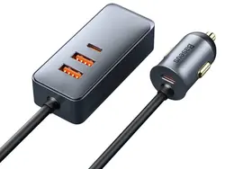 شارژر فندکی 120 وات بیسوس مدل Share Together CCBX-120C2 CCBT-A0G Car Charger