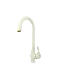 ست چهار تکه شیرآلات راسان مدل صدف سفید طلایی