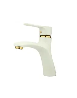 ست چهار تکه شیرآلات راسان مدل صدف سفید طلایی