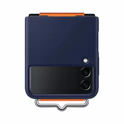 کاور Silicone Cover With Strap سامسونگ Galaxy Z Flip 3