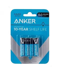 پک 8 عددی باتری نیم قلمی انکر | Anker AAA Alkaline Batteries 8-Pack B1820