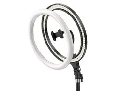 رینگ لایت عکاسی 12 اینچ بیسوس مدل Live Stream Holder-table Stand Ring Light CRZB12-B01 بهمراه سه پایه 160 سانتی‌متری