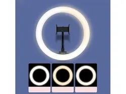 رینگ لایت عکاسی 12 اینچ بیسوس مدل Live Stream Holder-table Stand Ring Light CRZB12-B01 بهمراه سه پایه 160 سانتی‌متری