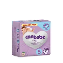 پوشک جان به به (Canbebe) سایز ۵ – ۳۰ عددی یاسی