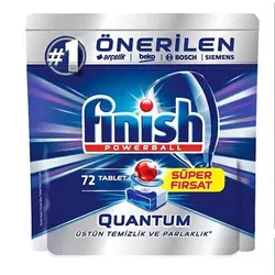 قرص ظرفشویی فینیش Finish Quantom بسته 72 عددی