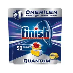 قرص ظرفشویی فینیش Finish Quantom بسته 50 عددی اسانس لیمو