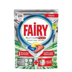 قرص ظرفشویی فیری پلاتینوم پلاس Fairy بسته 40 عددی