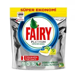 قرص ظرفشویی فیری پلاتینوم Fairy بسته 72 عددی