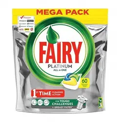 قرص ظرفشویی فیری پلاتینوم Fairy بسته 60 عددی