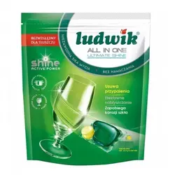 قرص ظرفشویی لودویک ژله ای Ludwik Ultimate Shine بسته 50 عددی