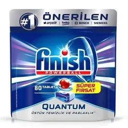 قرص ظرفشویی فینیش Finish Quantom بسته 80 عددی