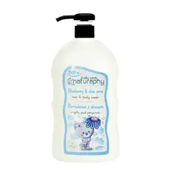 شامپو بچه سر و بدن ناتروپی Naturaphy عصاره بلوبری و آلوئه ورا حجم 1000 میل