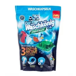 بالشتک لباسشویی آلمانی Der Waschkonig بسته 30 عددی