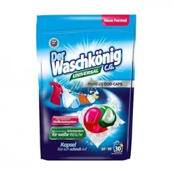 بالشتک لباسشویی آلمانی 3 کاره Der Waschkonig بسته 30 عددی