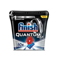 قرص ظرفشویی Finish Quantom Max بسته 80 عددی