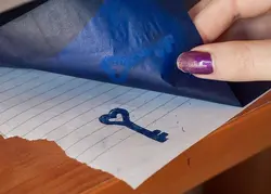 کاغذ کاربن آبی A4