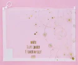 پوشه زیپ دار شفاف A4 طرح منظومه شمسی