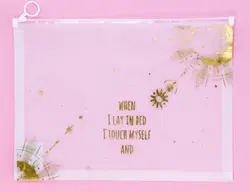 پوشه زیپ دار شفاف A4 طرح منظومه شمسی