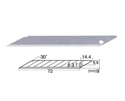 تیغ کاتر 30 درجه ان تی مدل BD-100 بسته 5 عددی
