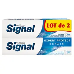 پک دو عددی خمیردندان محافظ مینای دندان سیگنال Signal اورجینال فرانسه حجم 75 میل